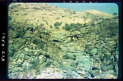 Canyon wall and cave