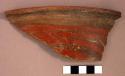 1 of 32 overhanging  "Coyotlatelco" type rim potsherds