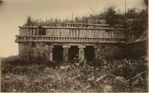 North facade of palace in Yaxche