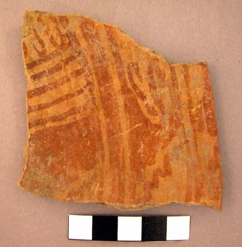 Coyotlatelco type rim potsherd