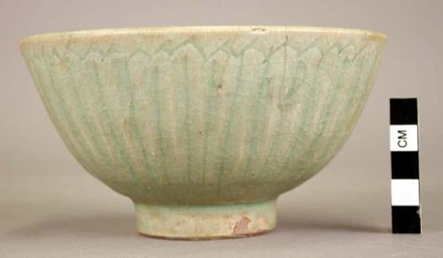 Celadon bowl with wide foot rim