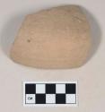 Brown bodied earthenware rim sherd, unslipped, wheel thrown