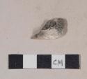 Partially calcined animal bone fragment