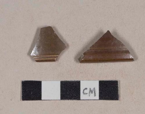 Nottingham-type stoneware rim sherds