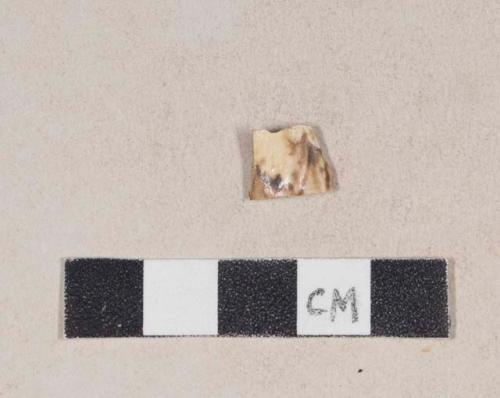 Molded, clouded creamware body sherd