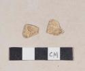 Tin glaze earthenware body sherds, missing all glaze