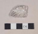 Molded colorless bottle glass fragment; crossmends with 987-22-10/109924 and 987-22-10/109925
