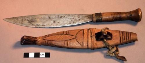 Knife with scabbard