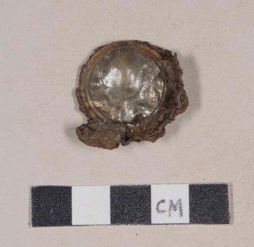 Crown bottle cap fragment