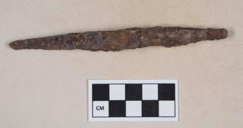 Iron spike fragment