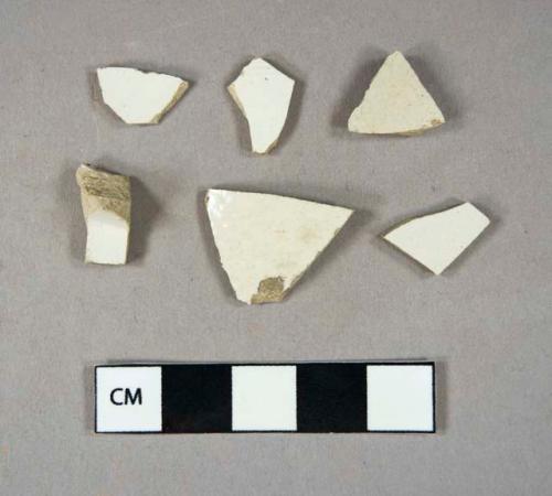 Ceramic, stoneware, white salt glaze, body sherds