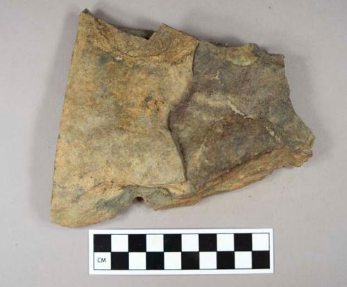 Raw material, stone, Cambridge mudstone, unmodified fragment