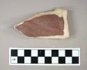 Ceramic, stoneware, American Brown-type, salt glazed, rim sherd