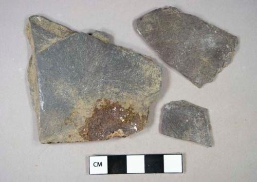 Stone, architectural, slate fragments