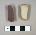 Ceramic, earthenware, american gray stoneware body sherds, sherds mend