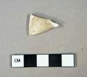 Ceramic, refined earthenware, whiteware rim sherd