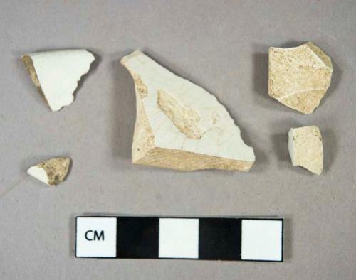 Ceramic, refined earthenware, whiteware and unglazed body and rim sherds