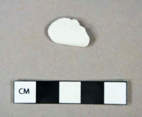 Ceramic, refined earthenware, whiteware rim sherd