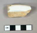 Ceramic, refined earthenware, whiteware rim sherd