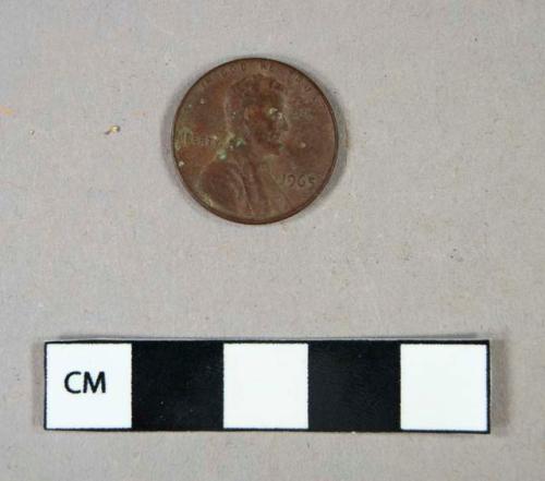 Copper alloy, 1965 US penny