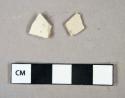 Ceramic, earthenware, white salt-glazed stoneware body sherds