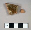 Ceramic, earthenware, brown lead-glazed redware body sherds