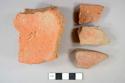 Brick fragments, possible roofing tile