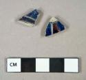 Ceramic, earthenware, westerwald stoneware body sherds