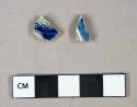 Ceramic, earthenware, westerwald stoneware body sherds