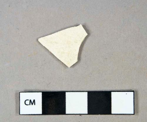 Ceramic, refined earthenware, unglazed body sherd