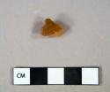 Ceramic, coarse earthenware, lead glazed redware sherd