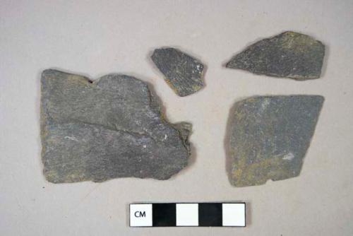 Slate fragments