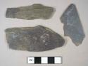 Slate fragments, possible roofing tile