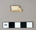 Kaolin pipe fragment, possible pipe bowl fragment
