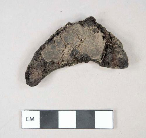 Leather fragment, possible shoe fragment