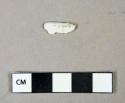 Ceramic, refined earthenware, whiteware rim sherd