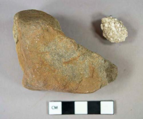 Stone and mortar fragments