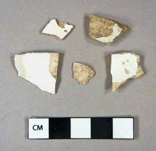 Ceramic, refined earthenware, whiteware body sherds