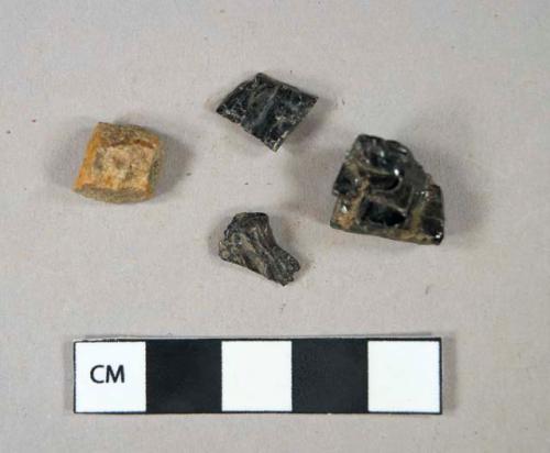 Coal ash and coal fragments