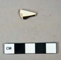 Ceramic, refined earthenware, annular factory slip whiteware body sherd