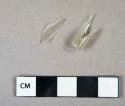 Glass, colorless tube fragments