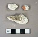 Mortar and brick fragments