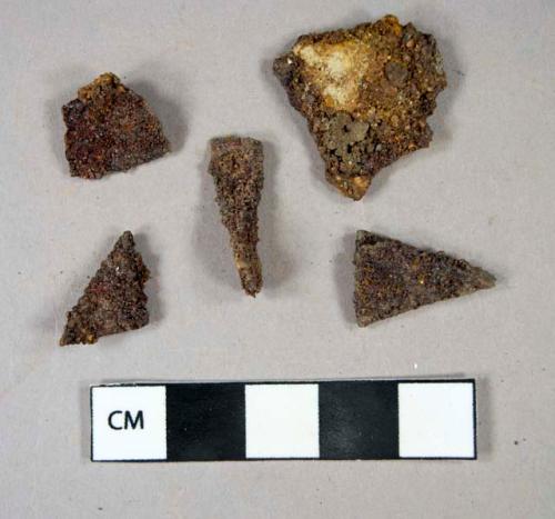 Ferrous metal, sheet fragments