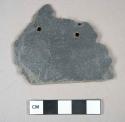 Slate roof tile fragment