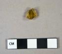 Glass, yellow bottle fragment