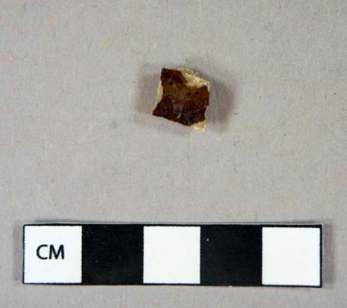 Ceramic, earthenware, manganese mottled, body sherd