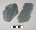 Slate fragments. possible roofing tile