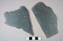 Slate fragments, possible roofing tile