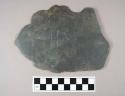 Slate fragments, possible roofing tile