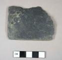 Slate fragment, possible roofing tile